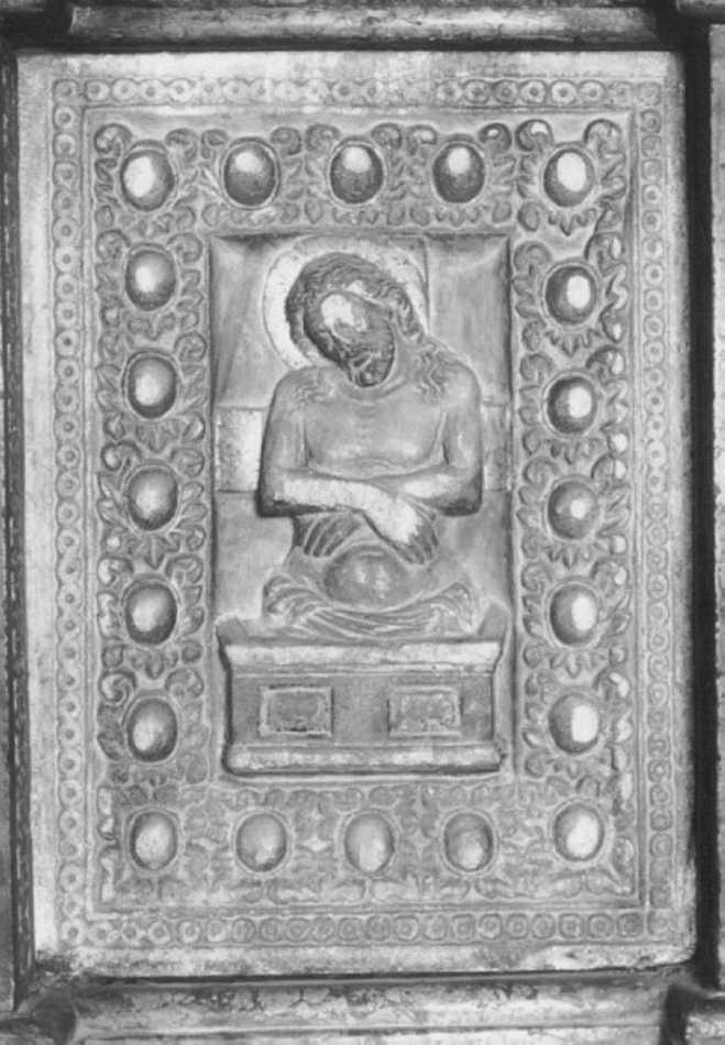 Cristo in pietà (rilievo) - ambito campionese (sec. XIV)