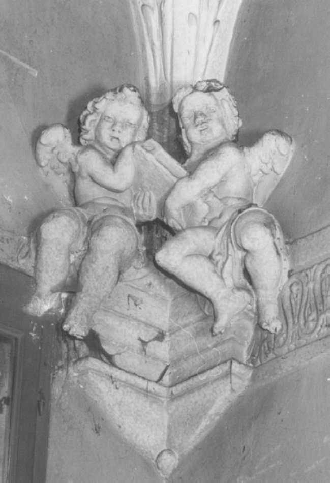 angioletti con libro (gruppo scultoreo) - ambito veronese (sec. XVII)