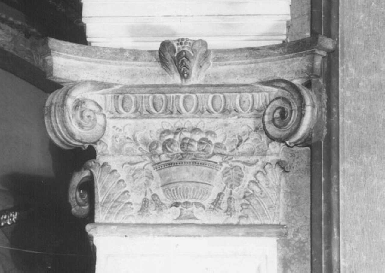 cespo con fiori e frutta (rilievo) - ambito veneto (sec. XVIII)