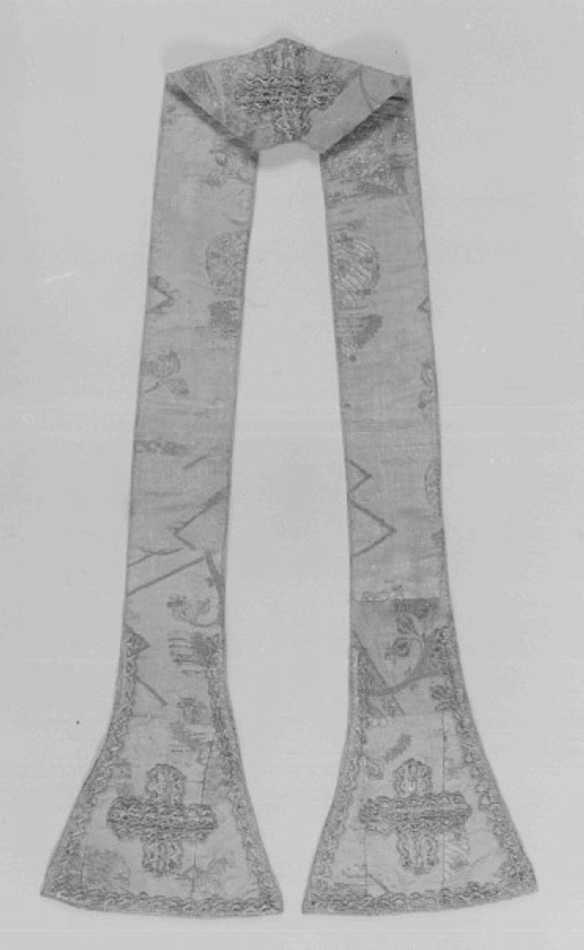stola - manifattura italiana (fine/inizio secc. XVII/ XVIII)