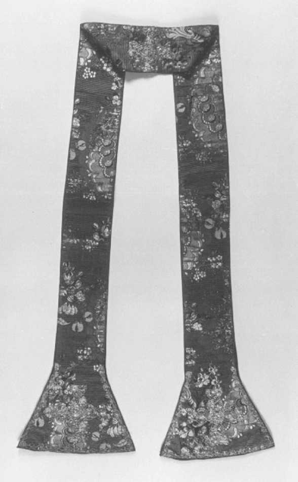 stola - manifattura francese, manifattura italiana (terzo quarto sec. XVIII)