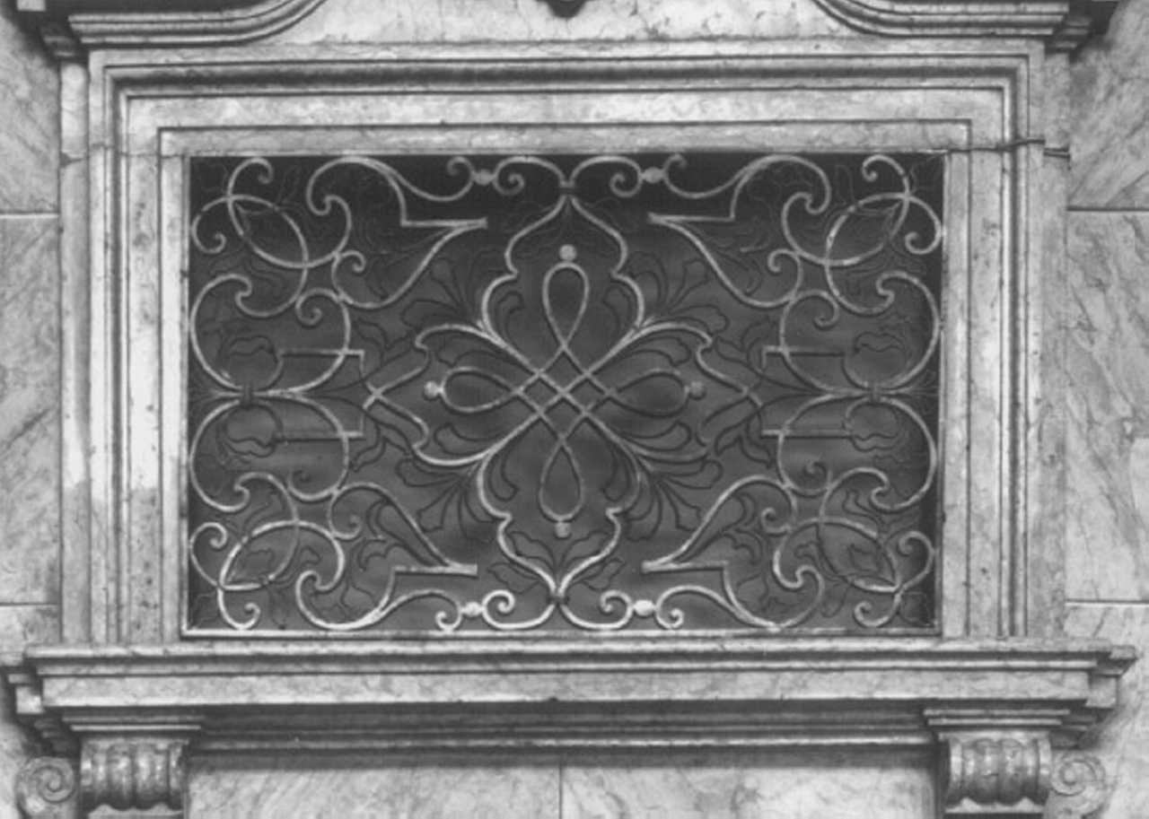inferriata, elemento d'insieme - ambito veneto (sec. XVIII)