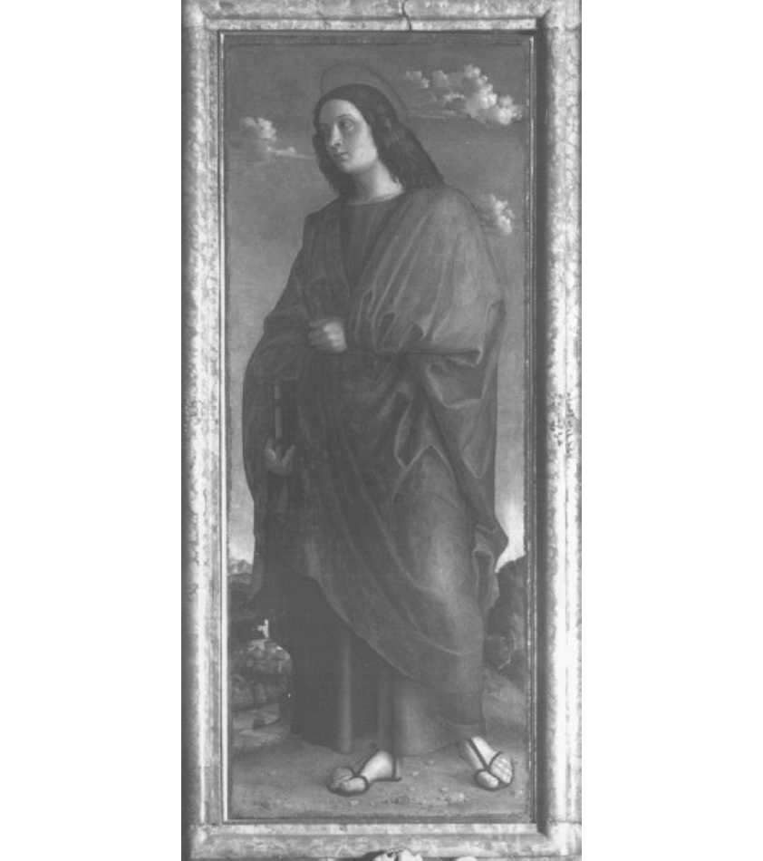 San Giovanni Evangelista (scomparto di polittico, elemento d'insieme) di Morone Francesco (sec. XVI)