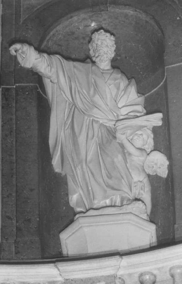 San Matteo Evangelista (statua, elemento d'insieme) di Muttoni Lorenzo (attribuito) (sec. XVIII)