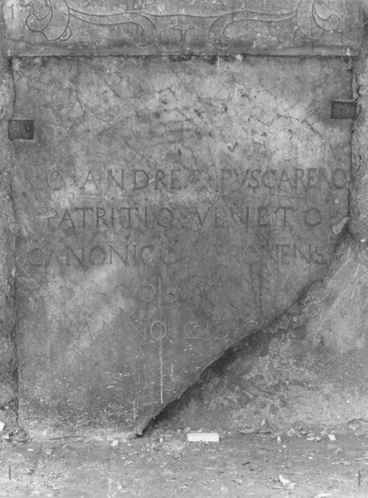 lastra tombale - bottega veneta (secc. XV/ XVI)