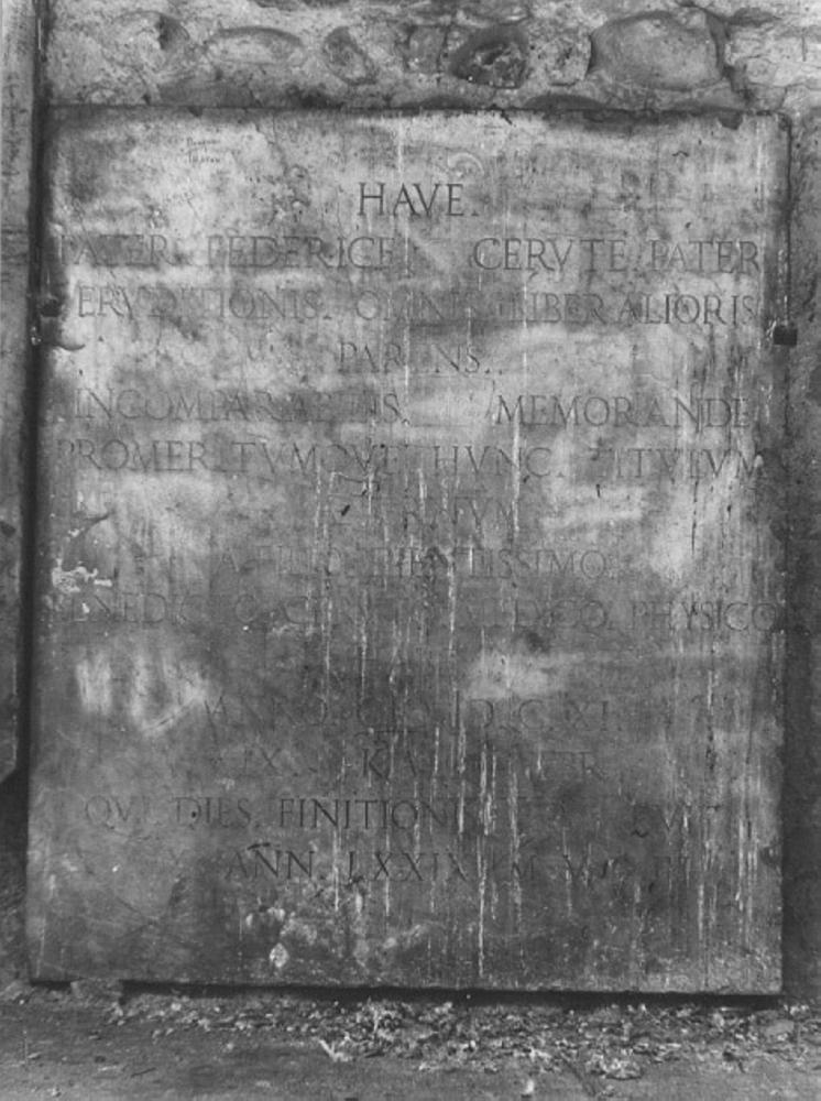 lastra tombale - ambito veneto (sec. XVII)