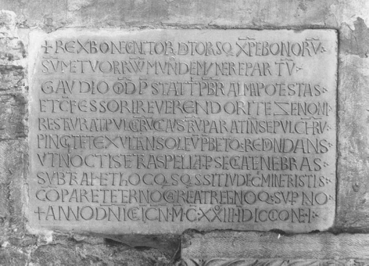 lapide - ambito veneto (sec. XII)