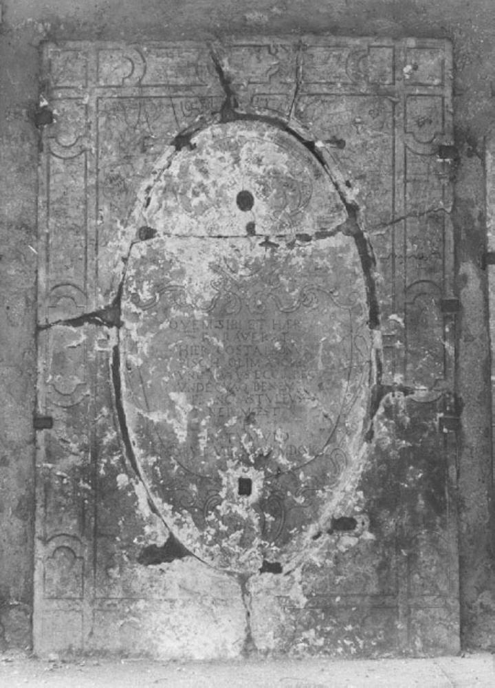 lastra tombale - ambito veneto (sec. XVII)