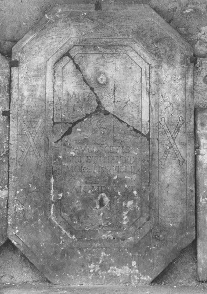 lastra tombale - ambito veneto (sec. XVIII)