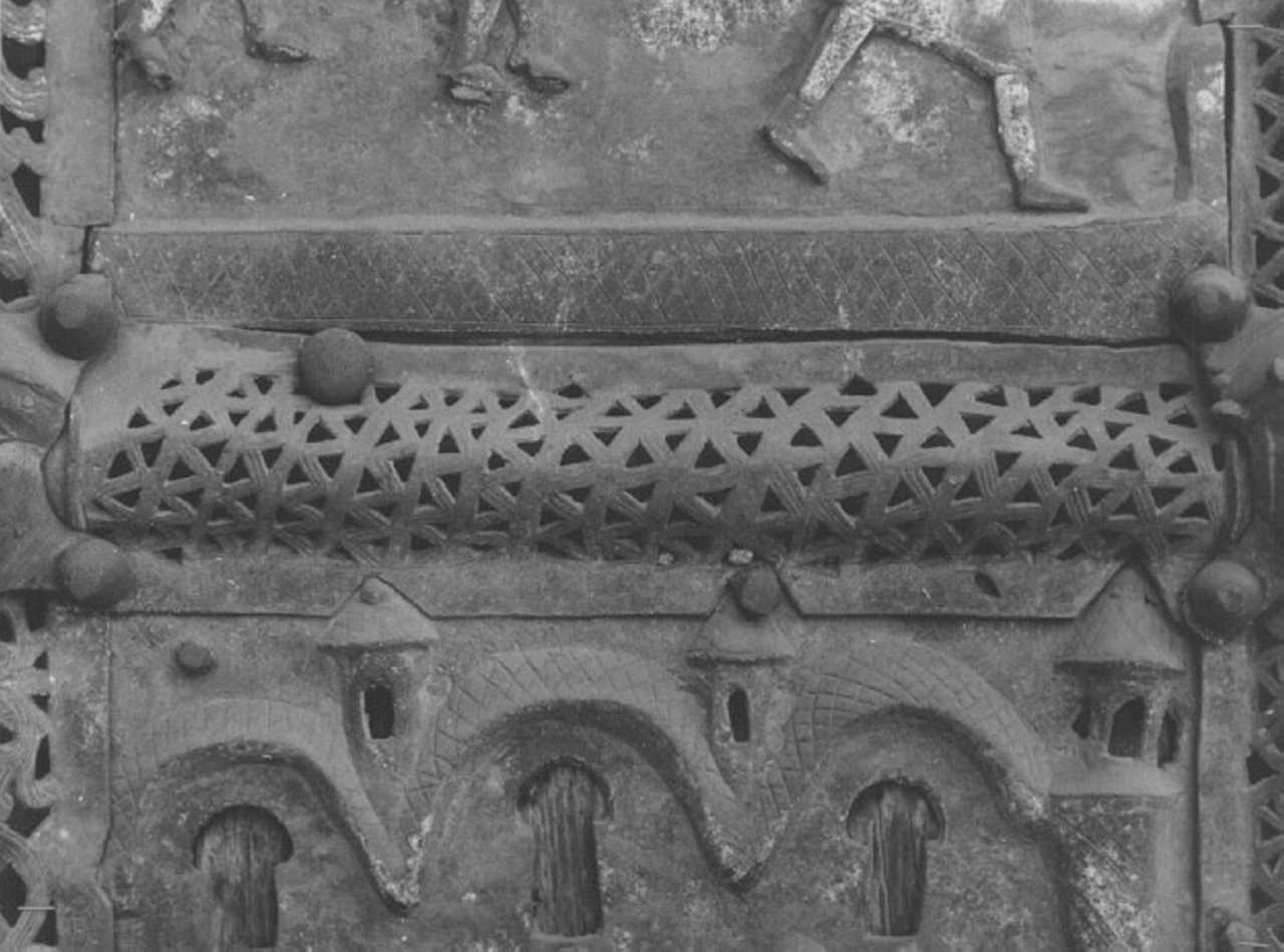 motivi decorativi geometrici (cornice, elemento d'insieme) di Primo Maestro Del Portale Di San Zeno (e aiuti) (sec. XII)