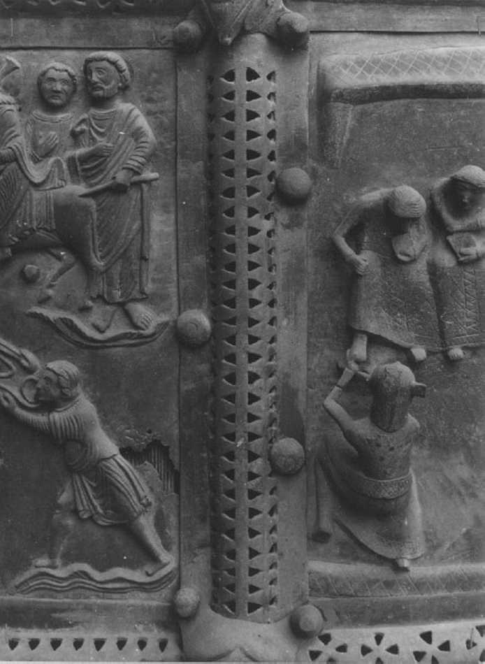 motivi decorativi geometrici (cornice, elemento d'insieme) di Secondo Maestro di San Zeno (e aiuti) (seconda metà sec. XII)