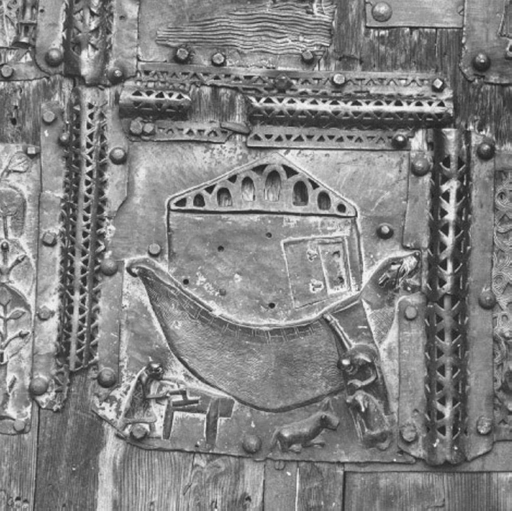arca di Noè (formella, elemento d'insieme) di Primo Maestro Del Portale Di San Zeno (e aiuti) (sec. XII)