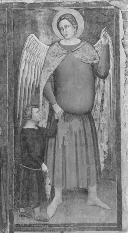 Tobia e l'Angelo (dipinto, elemento d'insieme) di Secondo Maestro di San Zeno (sec. XIV)
