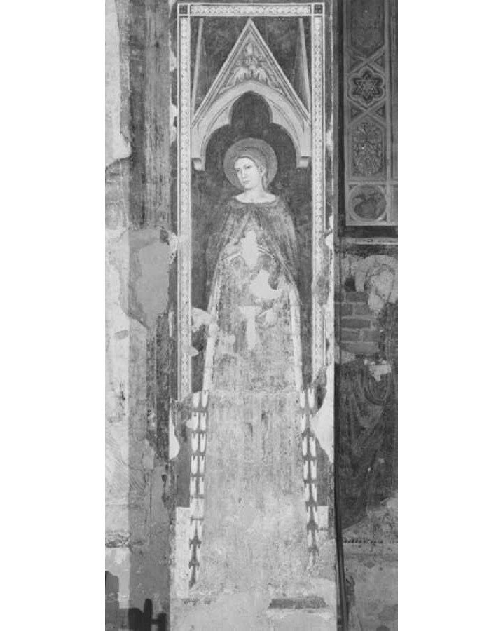 Santa Caterina (dipinto, elemento d'insieme) di Secondo Maestro di San Zeno (sec. XIV)