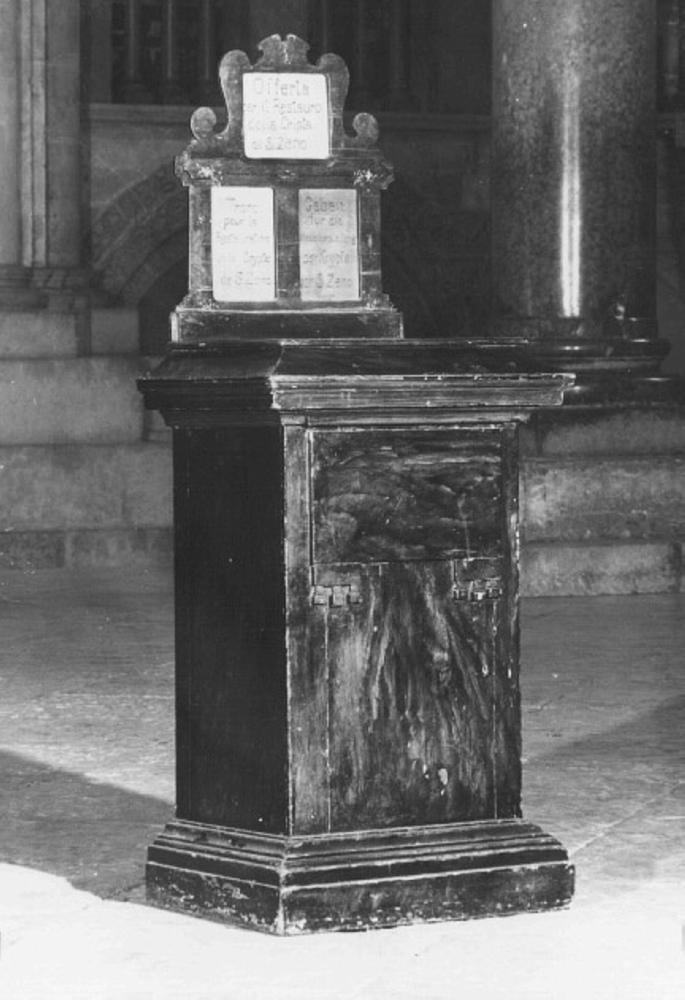 cassetta per elemosine - ambito veronese (inizio sec. XX)