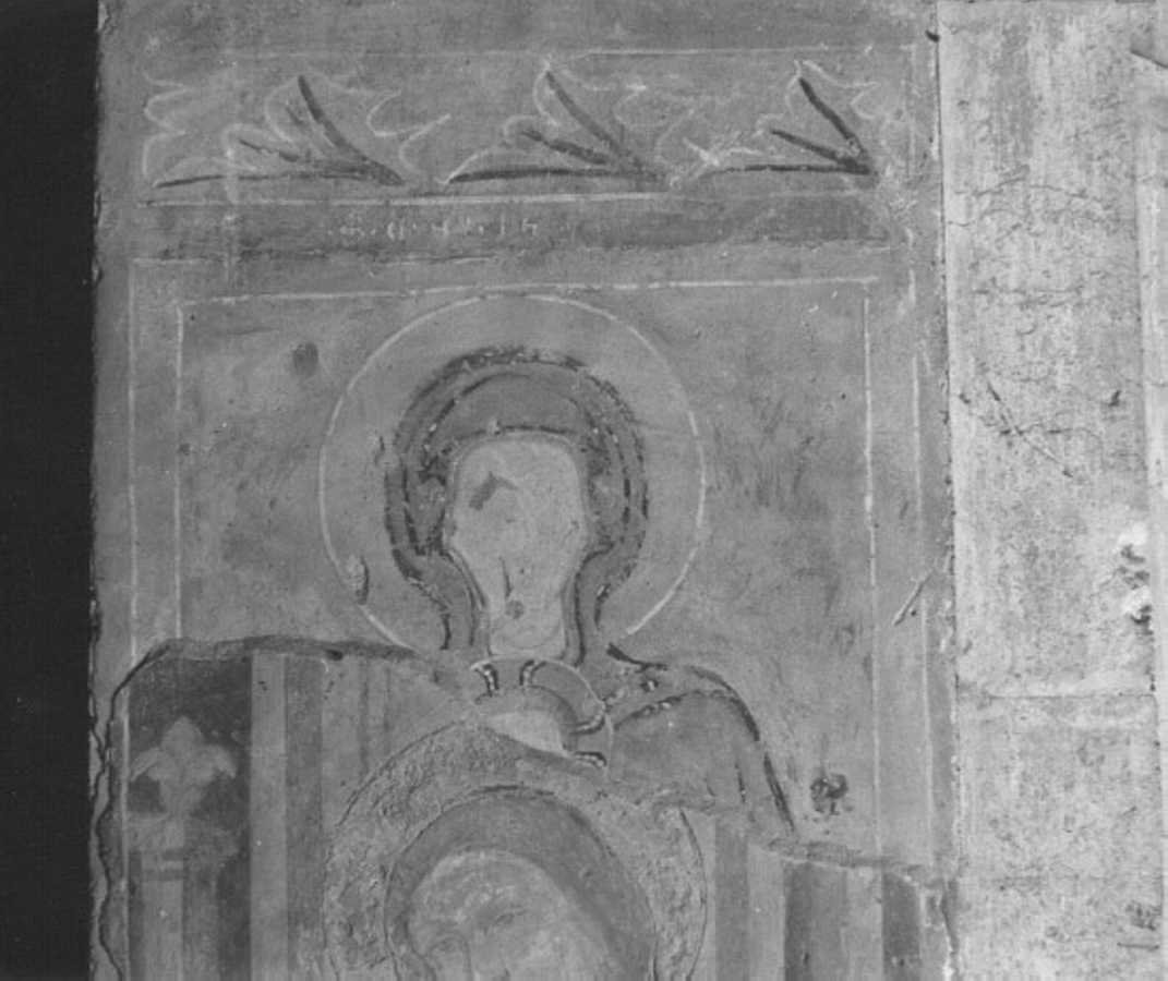 Madonna con Bambino (dipinto, frammento) - ambito veneto (fine/inizio secc. XIII/ XIV)