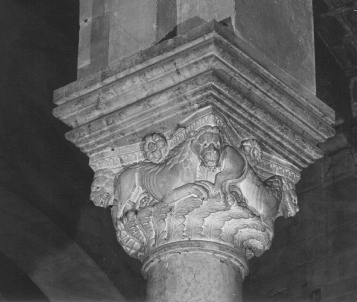 capitello, serie di Brioloto (cerchia), Adamino Da San Giorgio (cerchia) (fine/inizio secc. XII/ XIII)