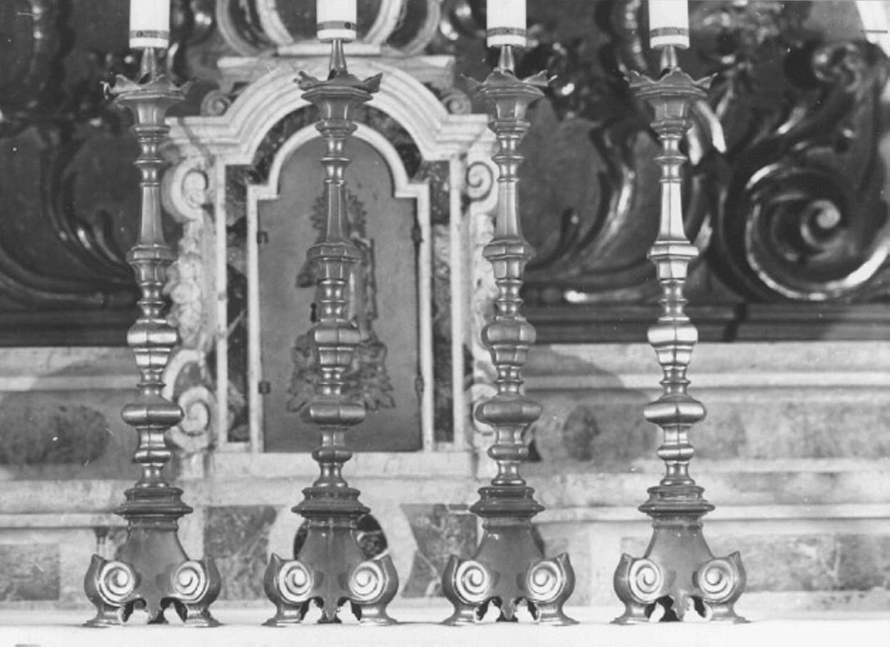 candeliere d'altare - bottega veronese (prima metà sec. XIX)