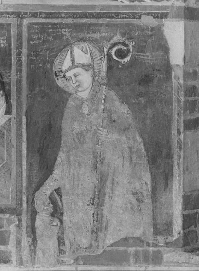 San Zeno (dipinto, frammento) - ambito veronese (sec. XIV)