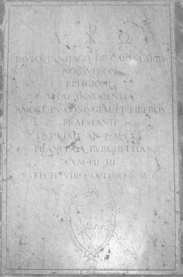 lastra tombale - ambito veronese (sec. XIX)