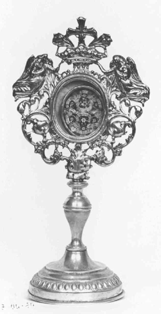 reliquiario a teca - ambito veronese (sec. XIX)