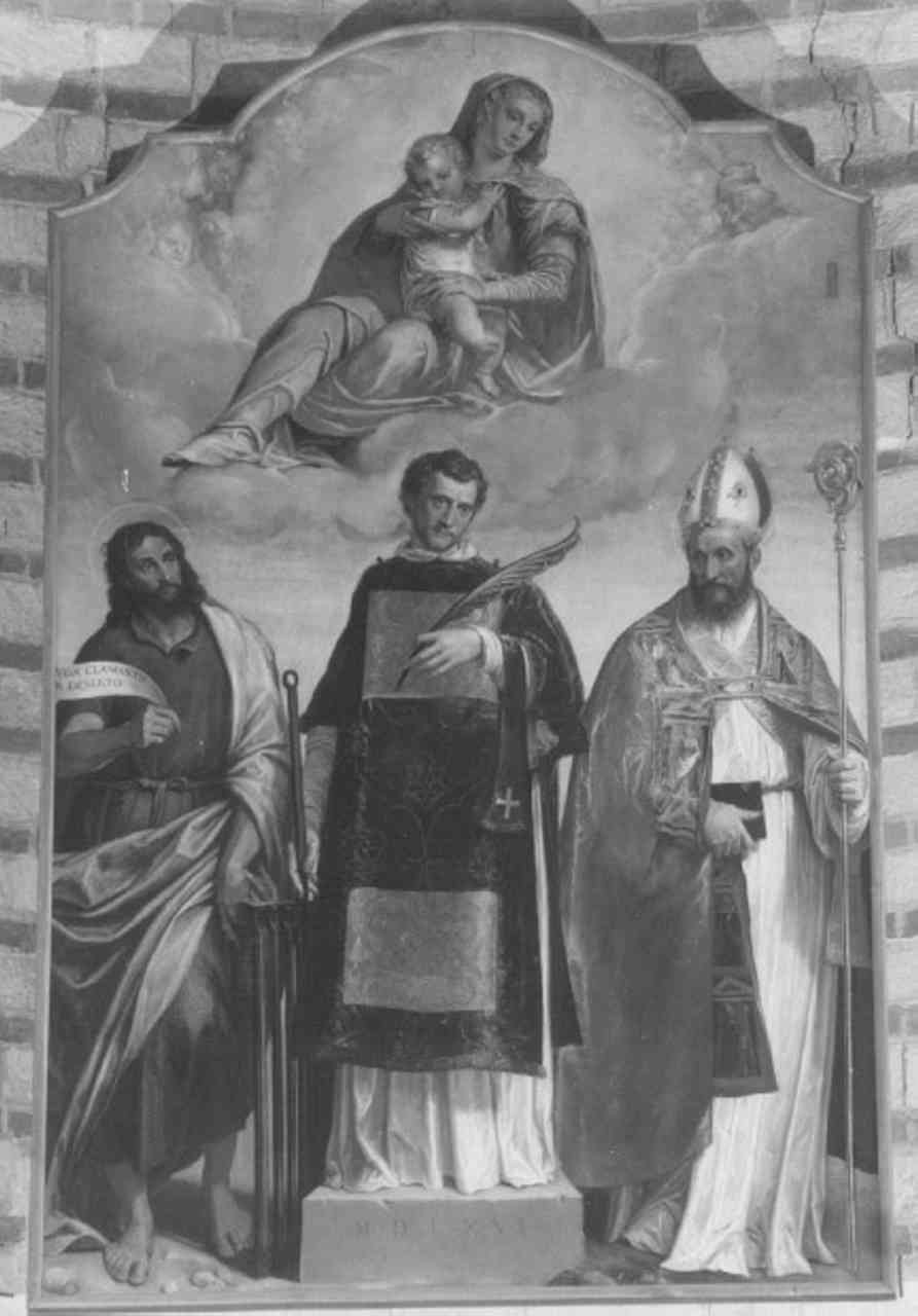 Madonna in gloria (dipinto) di Riccio Domenico detto Brusasorci (seconda metà sec. XVI)