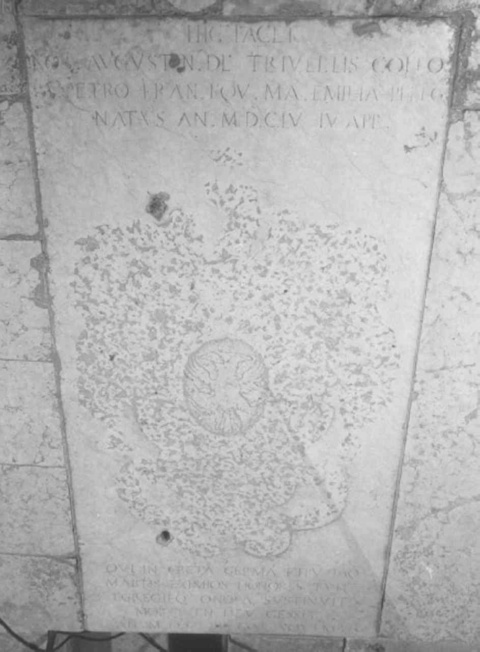 lastra tombale - ambito veneto (terzo quarto sec. XVII)