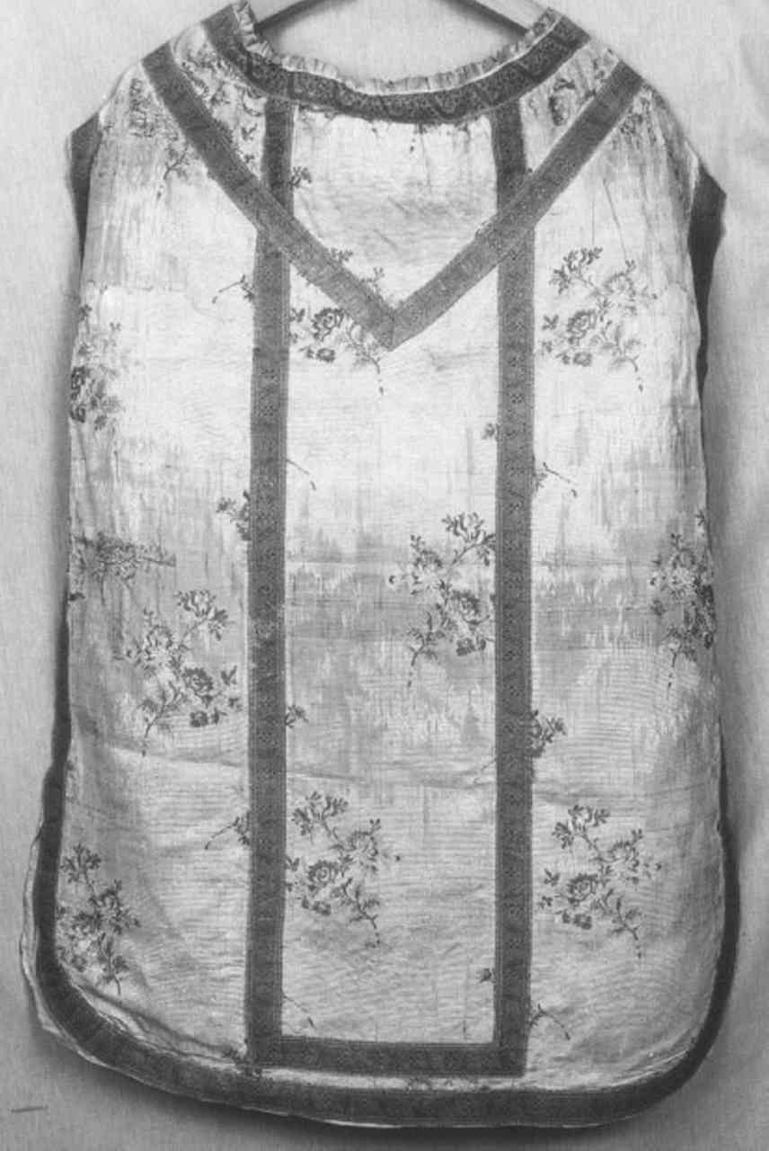 paramento liturgico - manifattura italiana (seconda metà sec. XVIII)