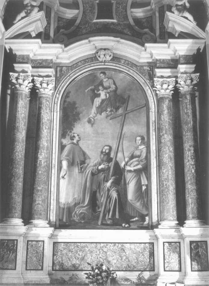 Madonna in gloria (dipinto) di Giarola Antonio detto Cavalier Coppa (sec. XVII)