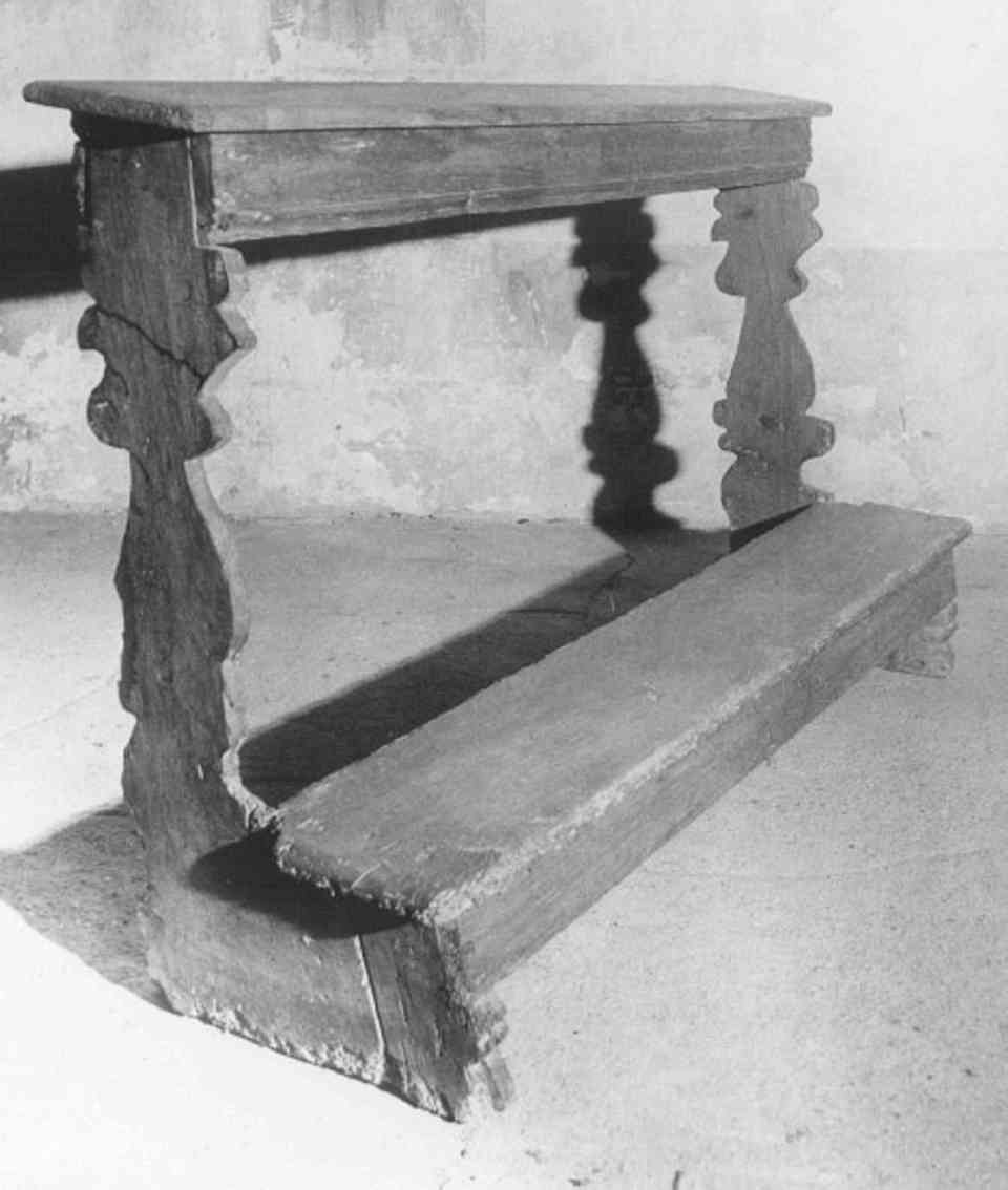 inginocchiatoio - ambito veneto (sec. XVII)