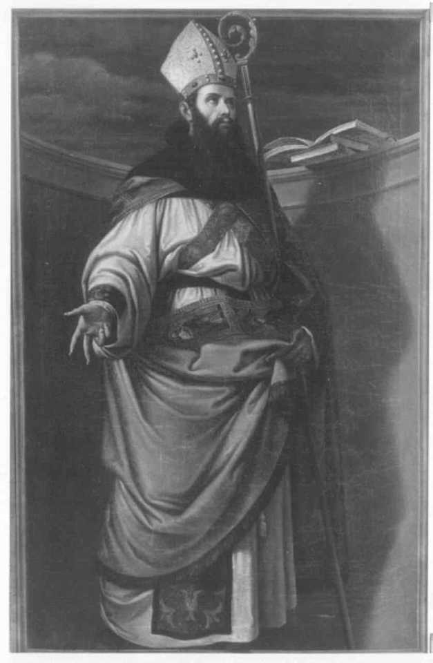 Sant'Agostino (dipinto) di Caliari Giovanni Battista (sec. XIX)