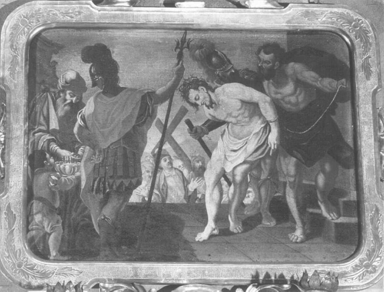 stazione I: Gesù condannato a morte (dipinto) - ambito veneto (sec. XVIII)