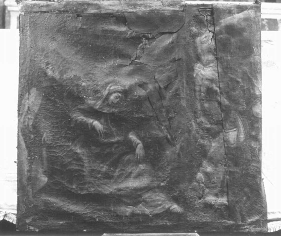 stazione XII: Gesù innalzato e morto in croce (dipinto) - ambito veneto (seconda metà sec. XVIII)