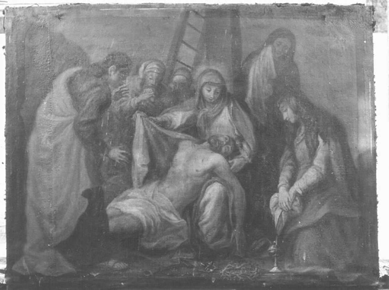 stazione XIII: Gesù deposto dalla croce (dipinto) - ambito veneto (seconda metà sec. XVIII)