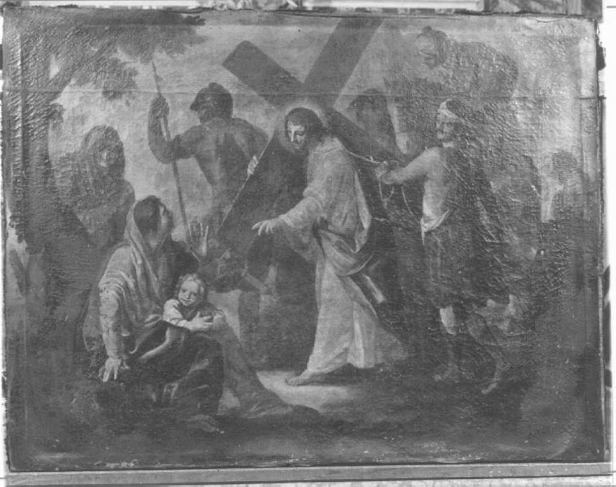 stazione VIII: Gesù consola le donne di Gerusalemme (dipinto) - ambito veneto (prima metà sec. XVIII)