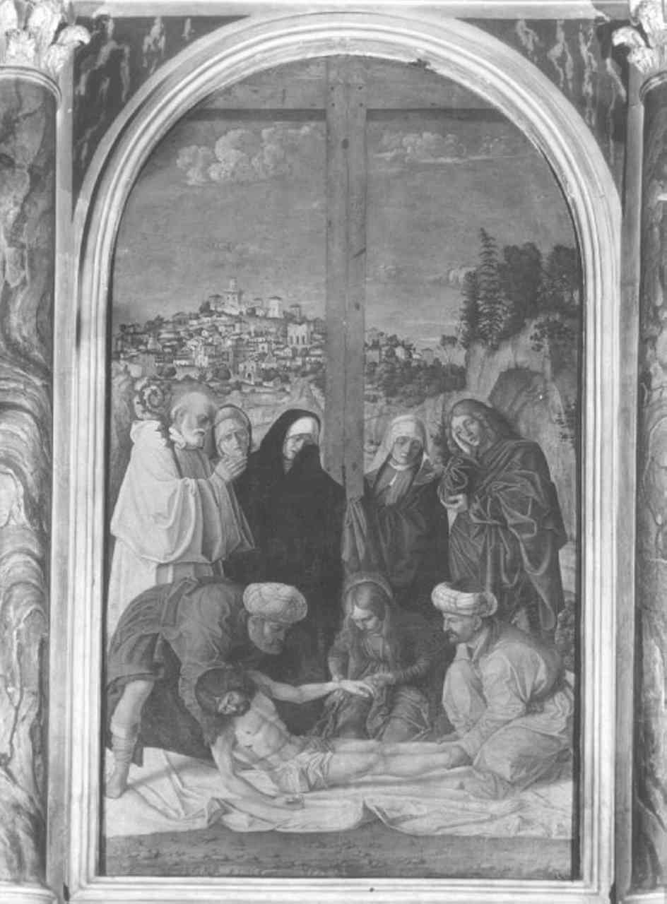 deposizione di Cristo dalla croce (dipinto) di Girolamo dai Libri (fine sec. XV)