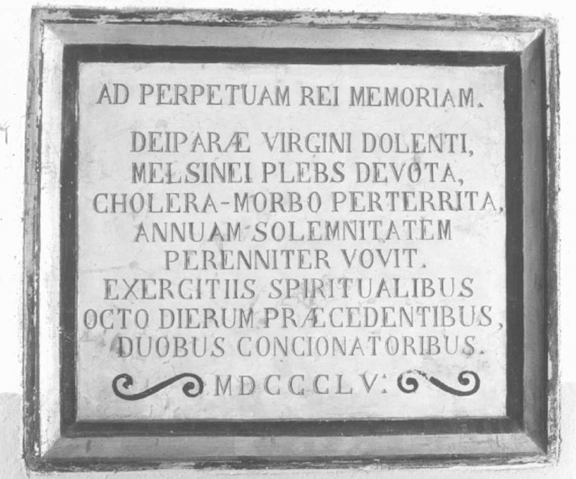lapide - ambito veronese (sec. XIX)