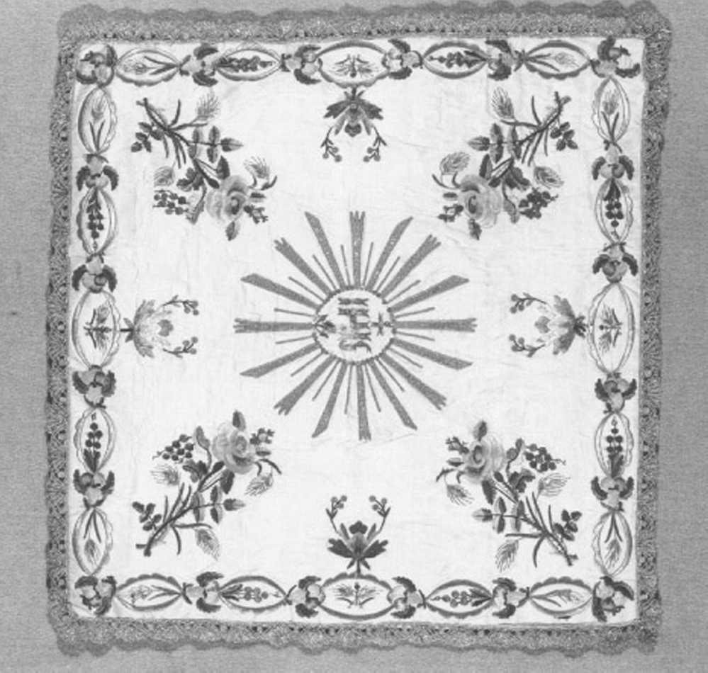velo di calice - manifattura italiana (fine/inizio secc. XVIII/ XIX)