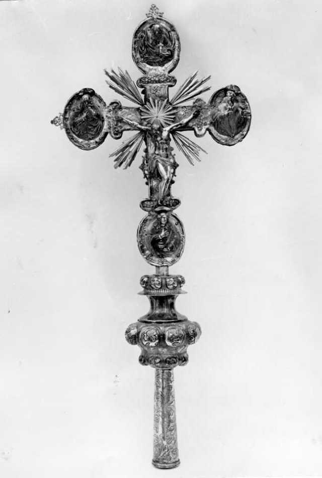 croce processionale - ambito veneto (metà sec. XVIII)