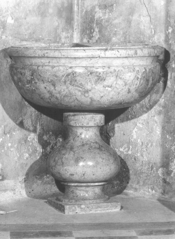 fonte battesimale - ambito veronese (inizio sec. XIX)