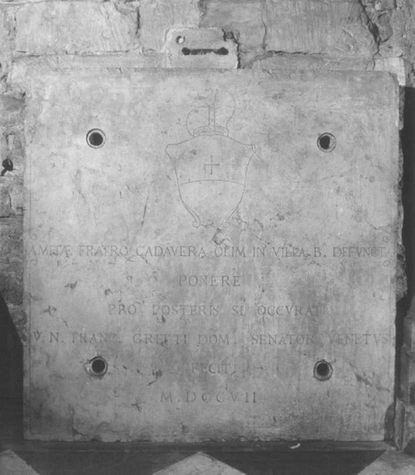 lapide - ambito veneto (sec. XVIII)