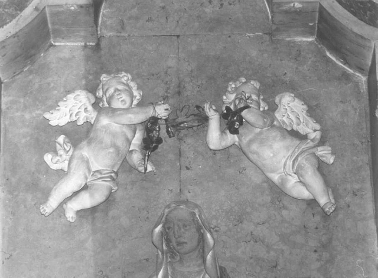 angelo reggicorona (scultura) - ambito veneto (sec. XVII)