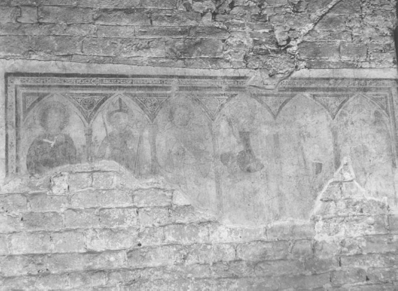 Santi (dipinto, frammento) - ambito veneto (prima metà sec. XIV)