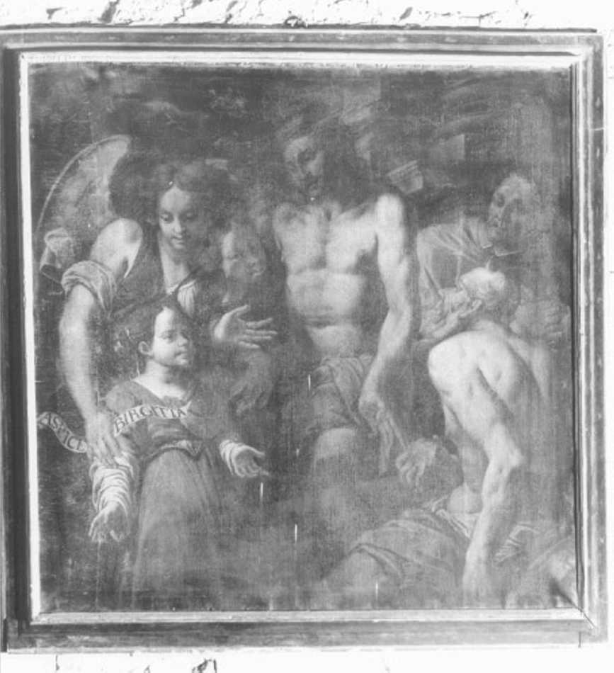 Santa Brigida ha la visione della nascita di Cristo (dipinto) - ambito italiano (sec. XVII)