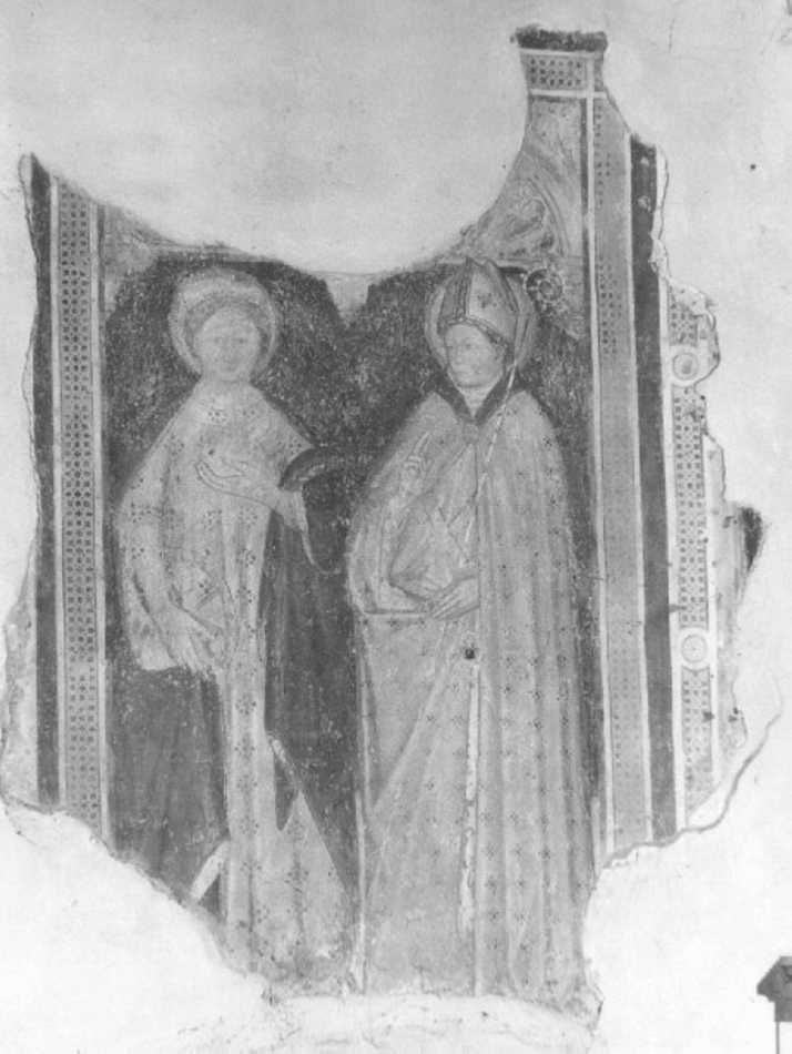 Santi (dipinto, frammento) - ambito veneto (sec. XIV)