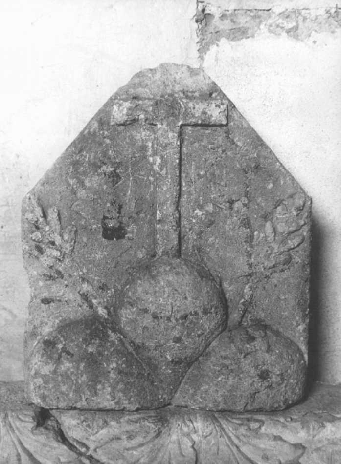 stemma dell'Ordine olivetano (rilievo) - ambito veneto (sec. XVII)
