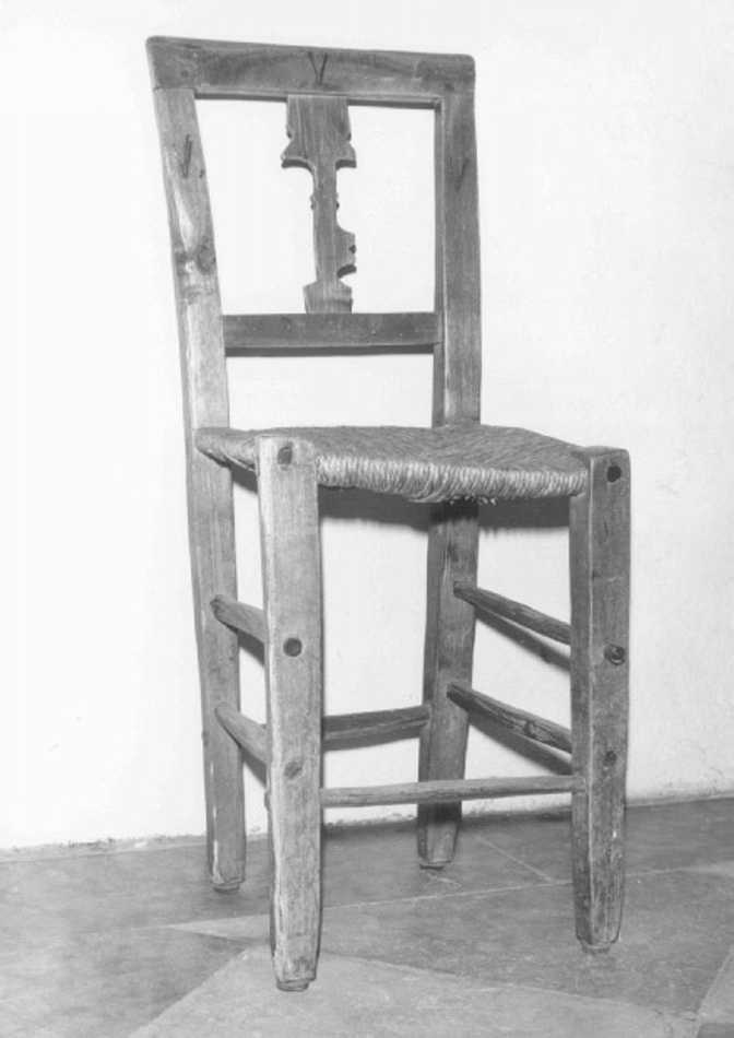 sedia - ambito veronese (prima metà sec. XIX)