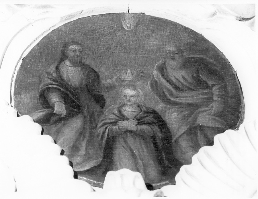 incoronazione di Maria Vergine (dipinto, elemento d'insieme) - ambito veneto (sec. XVIII)