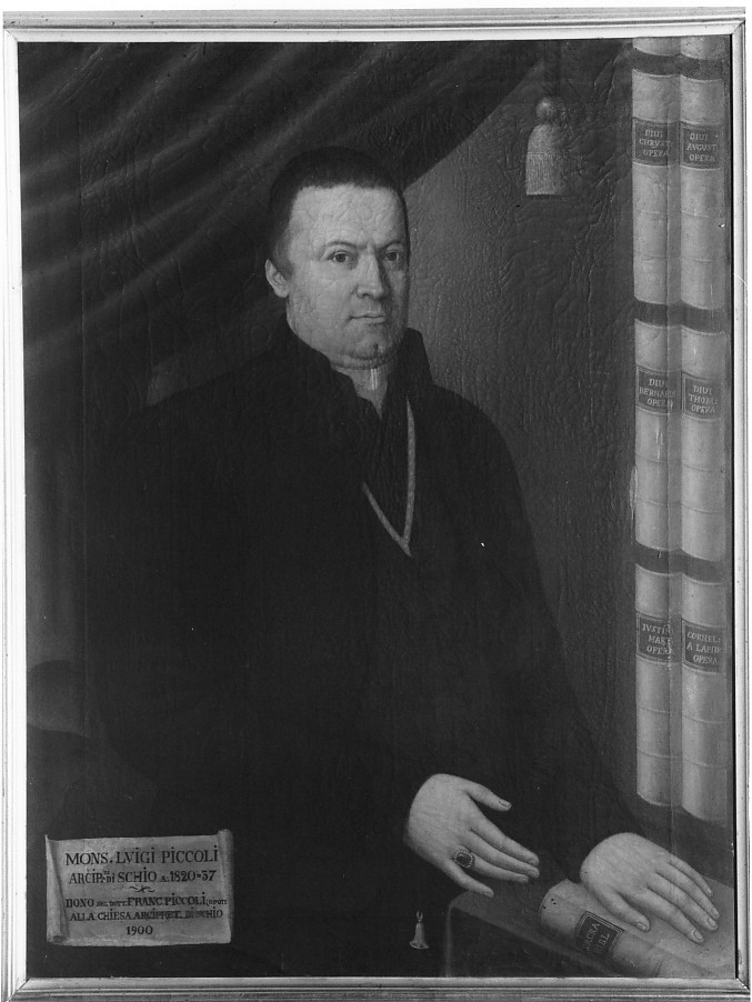 ritratto di ecclesiastico (dipinto) - ambito veneto (sec. XX)