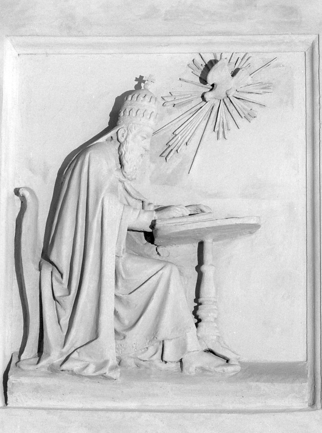 San Gregorio (rilievo, elemento d'insieme) di Zajec (Saitz) Valentino (sec. XIX)